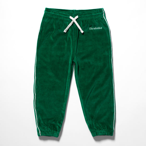JADE GREEN VELOUR TRACKSUIT / Size 0-12 years